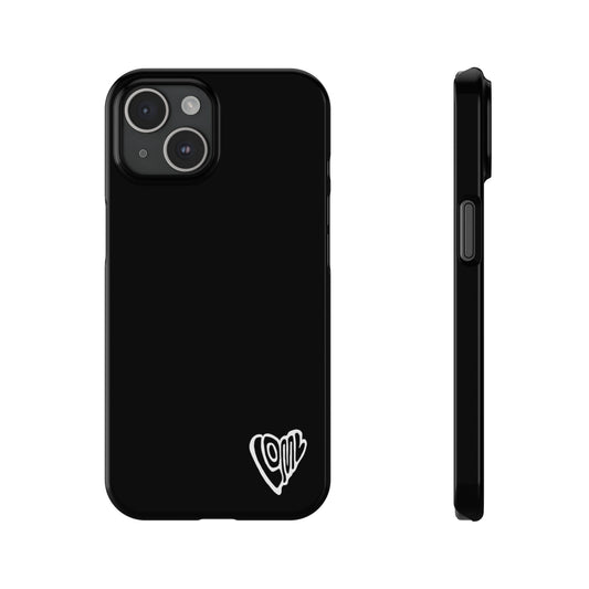 Jet Black LOML iPhone case