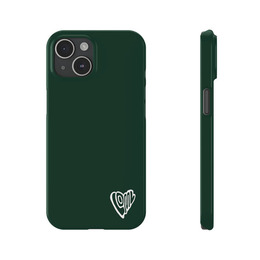 Forest Green LOML iPhone case